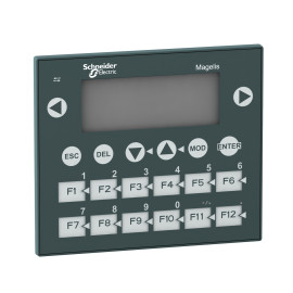 Schneider XBTR400 Compact Panel with Keypad - Green Matrix Screen, 122 x 32 Pixels, 5V DC
