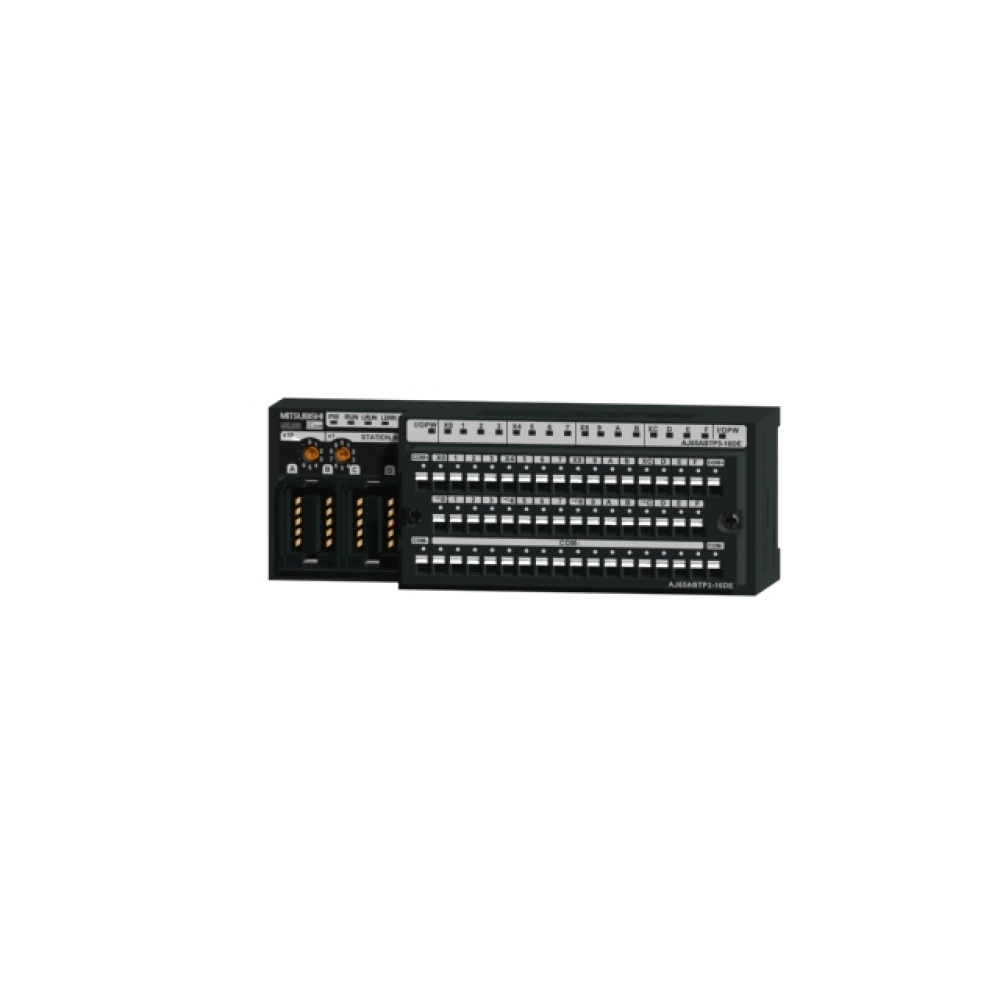 Mitsubishi AJ65ABTP3-16DE PLC CC-Link Compact I/O Module; 16 Inputs, Spring Clamp
