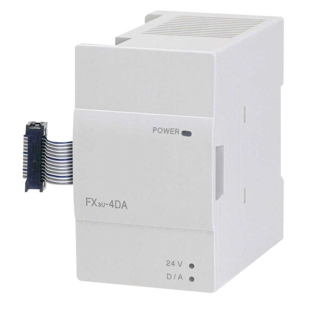 Mitsubishi FX3U-4DA PLC Analog Output Module - Precision Control for Industrial Automation