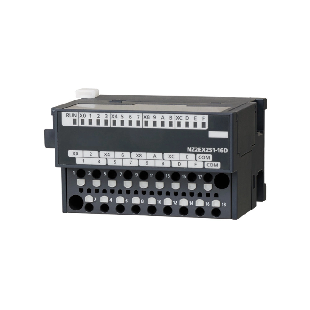 Mitsubishi NZ2EX2S1-16D PLC CC-Link IE Field I/O Module with DC Inputs and Spring Clamp Terminals