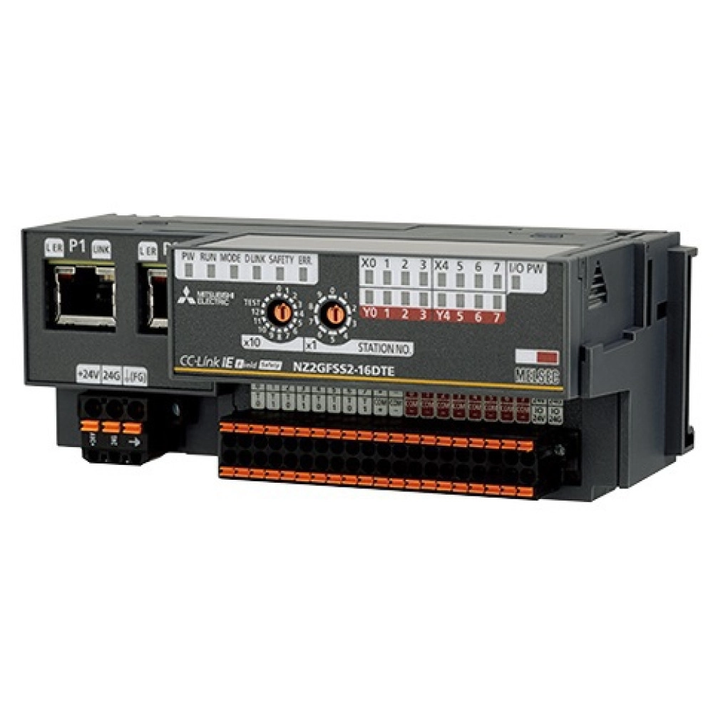 Mitsubishi NZ2GFSS2-16DTE PLC CC-Link IE Field Safety Remote I/O Module