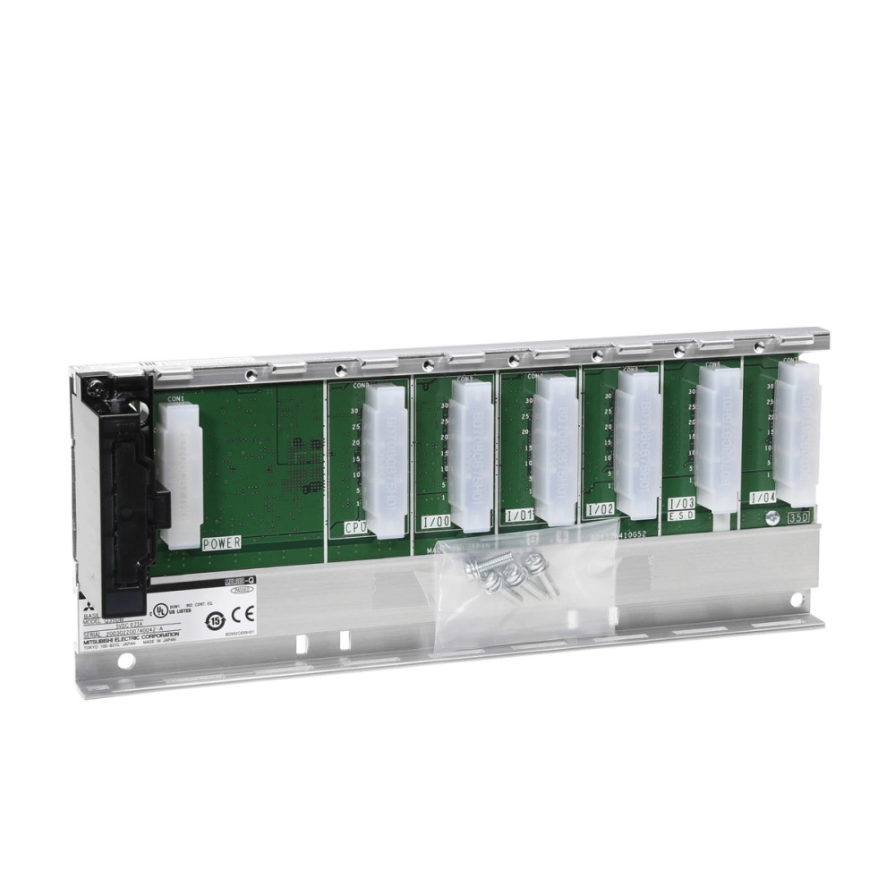 Mitsubishi Q35DB PLC Q Series Base Unit with iQ CPU, Integrated Power Supply, and 5 I/O Slots