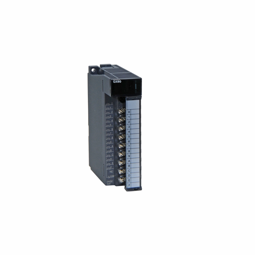 Mitsubishi QX80 PLC Q Series Input Module 24 V DC 16 Inputs Screw Terminal Block