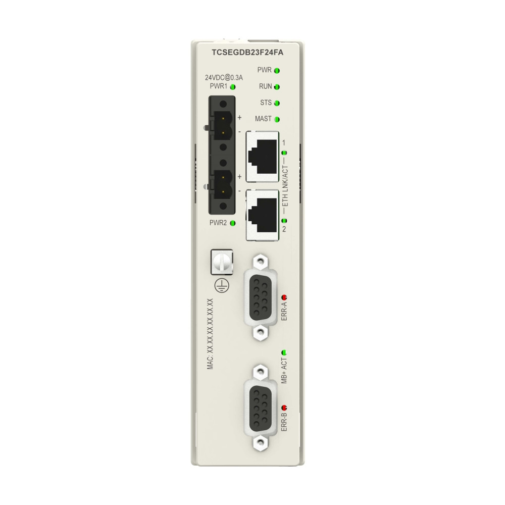 Schneider TCSEGDB23F24FA Modbus Plus Proxy Module for Modicon M340 PLC