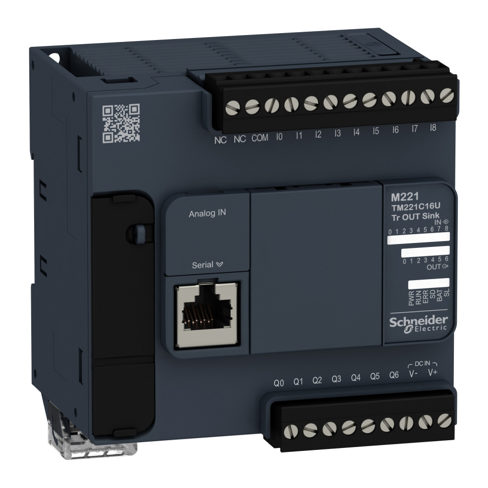 Schneider TM221C16U Controller - M221 16IO TR.NPN