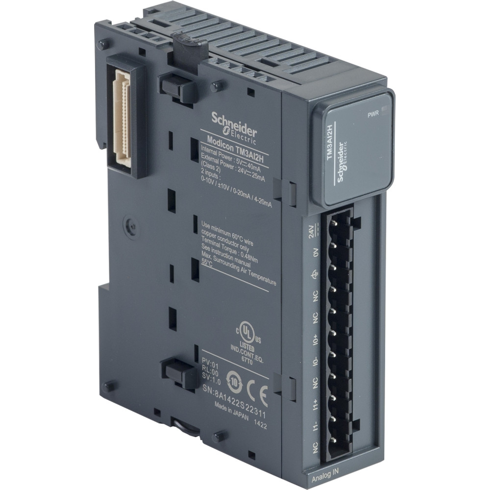 Schneider TM3AI2H Analog Input Module - TM3 Series, High Resolution, 2 Channels