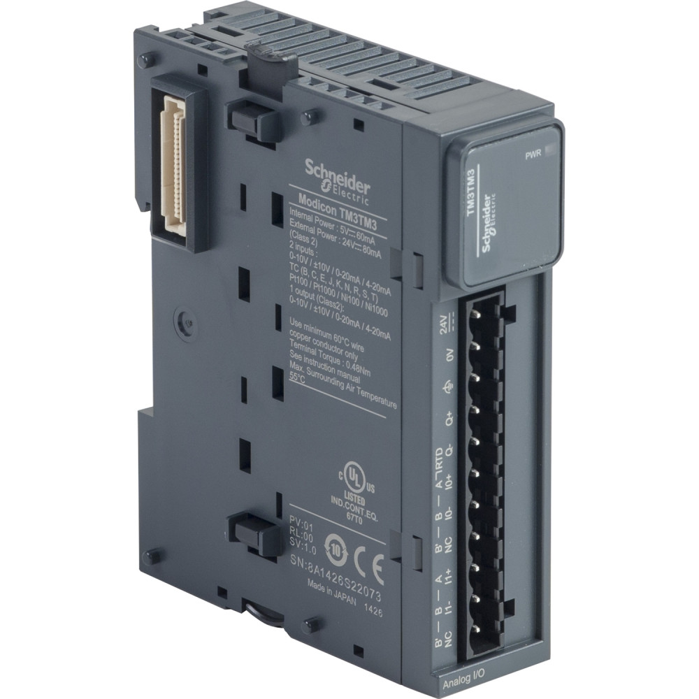 Schneider TM3TM3 Module - Dual Temperature Inputs and Analog Output