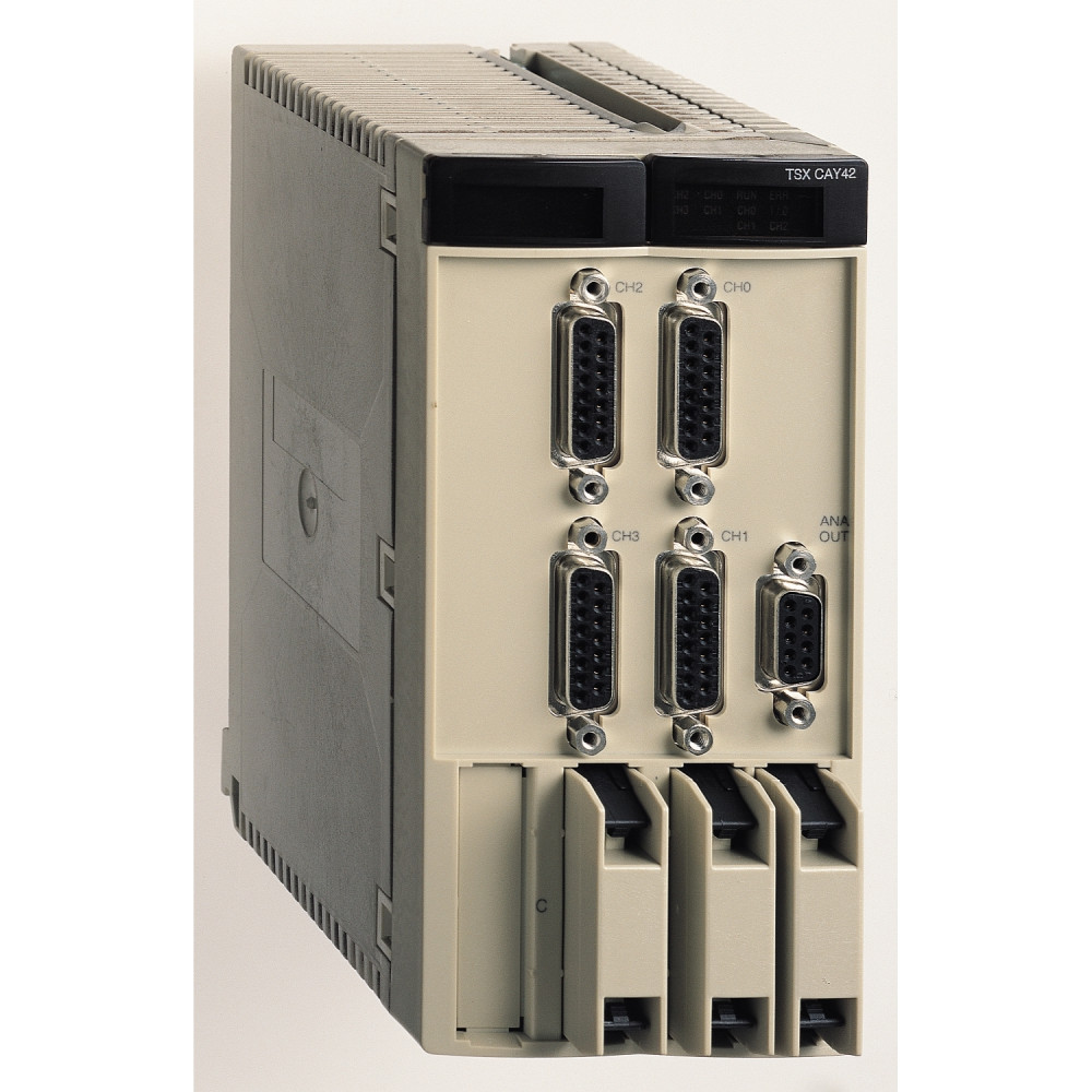 Schneider TSXCAY42 Motion Control Module - 4 Axis Servomotor Controller, 8 ms to 10 s
