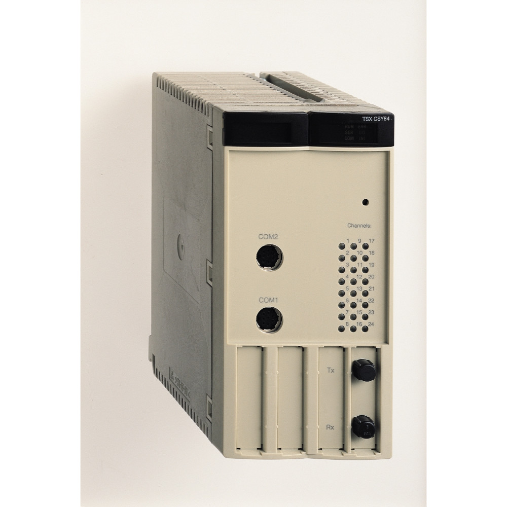 Schneider TSXCSY84 Multi-Axis Control Module for SERCOS Digital Servo Drives (1800 mA at 5V DC)