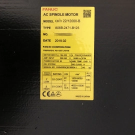 Fanuc A06B-2471-B123 CNC AC Spindle Motor